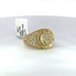 Men's Circle VS Diamond Ring Yellow Gold w/ Round Diamonds - SR 18676