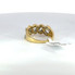 Men's Diamond Link Gold Ring Yellow Gold w/ Baguette Diamonds - SR 12827 10k