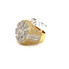 10K GOLD ROUND BAGUETTE DIAMOND RING 4CT - R 3870