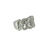 Men's Gold Chain Link Diamond Ring 14k White Gold 1CT - GCLA Mens Ring 0022