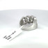 Men's Gold Chain Link Diamond Ring 14k White Gold 1CT - GCLA Mens Ring 0022