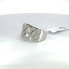 Men's Gold Chain Link Diamond Ring 14k White Gold 1CT - GCLA Mens Ring 0022