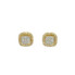10k Gold 0.30CT Diamond Circle Earrings - GCLA Earrings Rounded Square 019