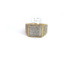 Men's Square Diamond Ring Yellow Gold w/ Round Diamonds - GCLA Mens Rings 0049