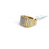 Men's Square Diamond Ring Yellow Gold w/ Round Diamonds - GCLA Mens Rings 0049