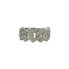 Cuban Link Diamond Ring White Gold with Round Diamonds - CMRR 4022A White Gold