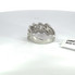 Cuban Link Diamond Ring White Gold with Round Diamonds - CMRR 4022A White Gold
