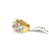 10K GOLD DIAMOND CUBAN RING JAGGED EDGE 1.58CT BAGUETTE - MGR2085