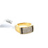 10K GOLD DIAMOND RECTANGULAR MEN'S RING 0.54CT - R3275