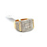 10K GOLD DIAMOND MEN'S RING 2.70CT BAGUETTE - WRN1282-