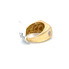 10K GOLD DIAMOND RECTANGULAR MEN'S RING 0.65CT - MGR2054