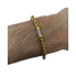 4.9mm Two Tone Diamond Cut Rondo Bracelet 10K Yellow Gold Bracelet for Men RB001