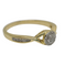 0.10ct flower ring 10 Karat Yellow gold LA-704