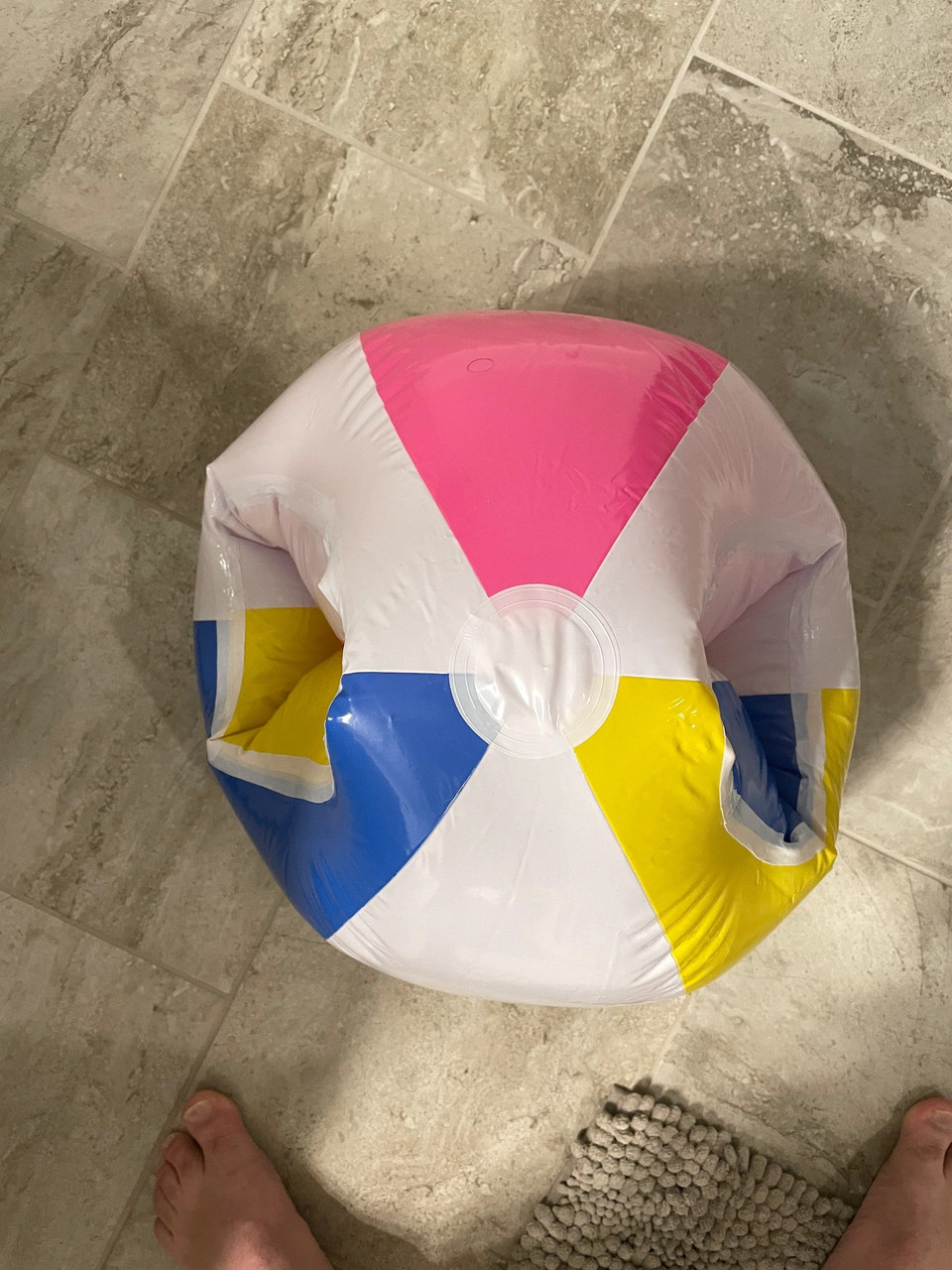 Glossy Panel Inflatable Beach Ball - 24