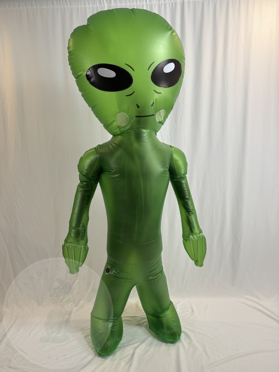 Inflatable pvc double layered alien suit