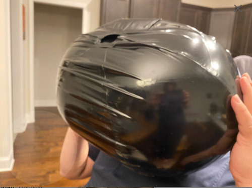 Made to Order- Inflatable face-sitting simulation PVC Beach Ball Hood