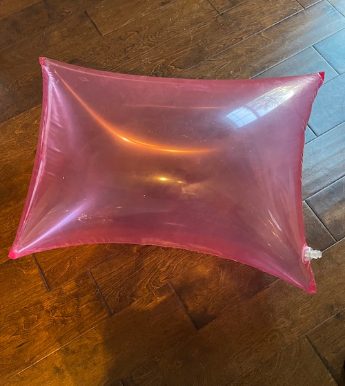 Transparent Pink  Inflatable PVC Pillow