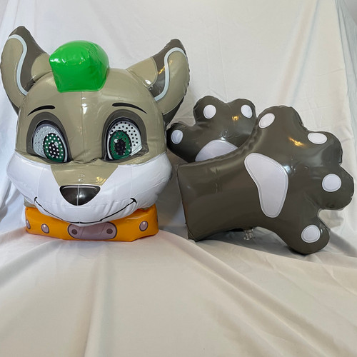 IN STOCK- Pup Head and Large Paws Combo