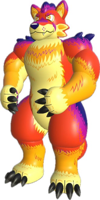 IN STOCK- Medium Inflatable Werewolf Suit-Pattern A