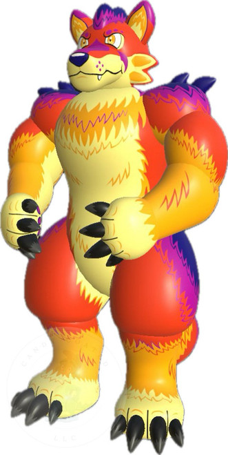 IN STOCK- Medium Inflatable Werewolf Suit-Pattern A