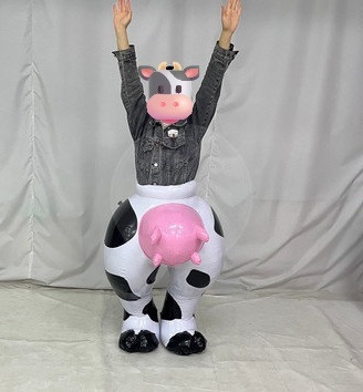 PVC Party Animal! Made-to-order inflatable PVC Olaf Cow Pants