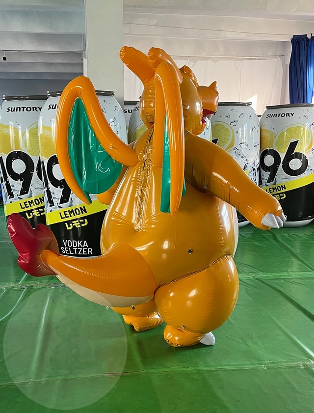 Made-to-order - Double-layer, PVC Orange Dragon Suit