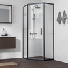 Framed 900mm Black Shower Door Kit Only - Diamond
