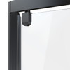 Framed 900mm Black Shower Door Kit Only - Diamond