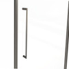 SS 900mm Gunmetal Shower Door Kit Only - Diamond