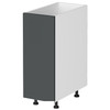 Kitchen Base Cabinet 1 Door 300mm Flat Pack - Dark Grey 