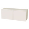 Kitchen Over Fridge Cabinet 930 x 400mm Flat Pack - Shaker White Lacquer