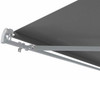 Retractable Manual Awning Dark Grey - 3 x 2m