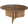 Pisa Round White Oak Coffee Table - 1000mm