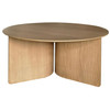 Pisa Round White Oak Coffee Table - 1000mm