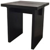 Turin Square Black Oak Side Table