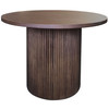 Madrid Round Dark Oak Coffee Table - 650mm