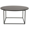 Nice Round Steel Marble Coffee Table - 927mm