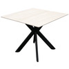 Lecce Square Dining Table - Ivory White