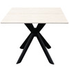 Lecce Square Dining Table - Ivory White