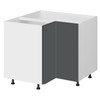 Kitchen Base Corner Cabinet 888 x 888mm - Dark Grey