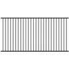 Aluminium Fence Panel 2.4 x 1.2m with Flange Post - Black