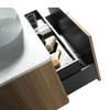 Dune Wall Vanity with Carlina Countertop and Vessel Basin 800mm - Oak
