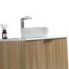 Dune Wall Vanity with Carlina Countertop and Vessel Basin 1000mm - Oak