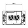 Slimline Single Switch with PCU Vertical - White