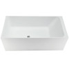 Avora Freestanding Stone Bathtub 1500mm - Matte White