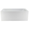 Avora Freestanding Stone Bathtub 1500mm - Matte White