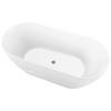 Komo Freestanding Bathtub 1700mm - Gloss White