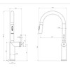 Linear Pull-Out Sink Mixer All Pressure - Brushed SS