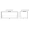Moda Wall Vanity with Countertop and Vessel Basin 1000mm - Matte Grey