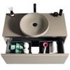 Moda Wall Vanity with Countertop and Vessel Basin 1000mm - Matte Grey
